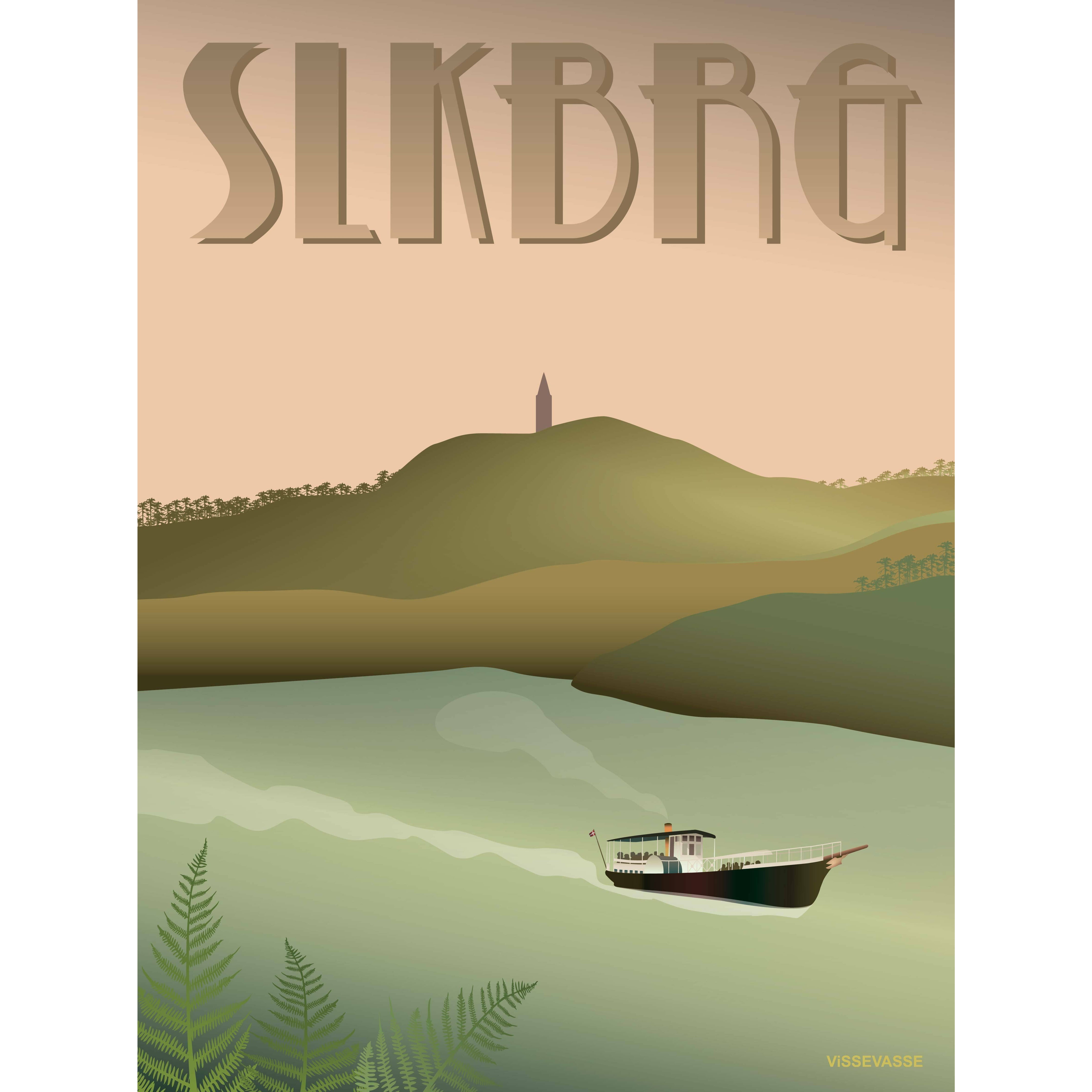 Vissevasse Silkeburg Hjejlen Poster, 30 X40 Cm