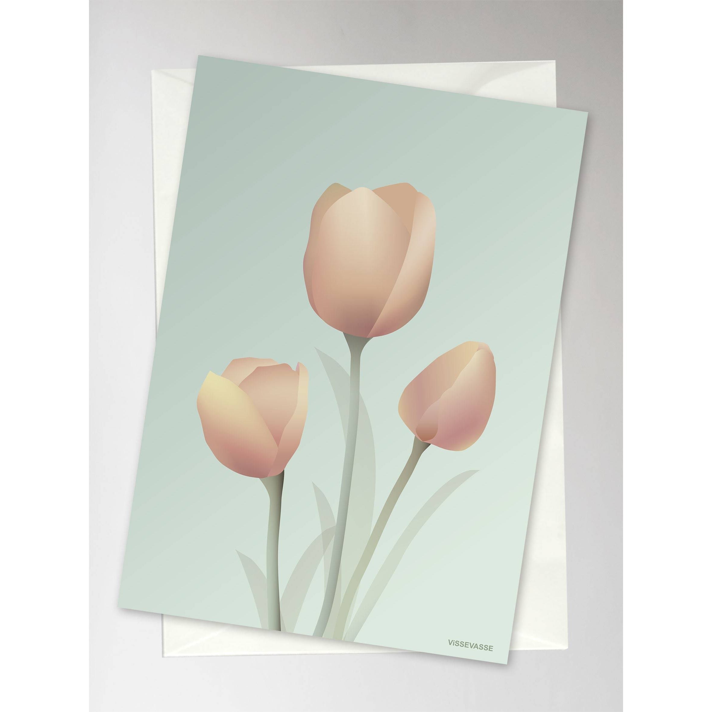 Visisvasse Tulip Blonging Card, máta, 10,5x15cm