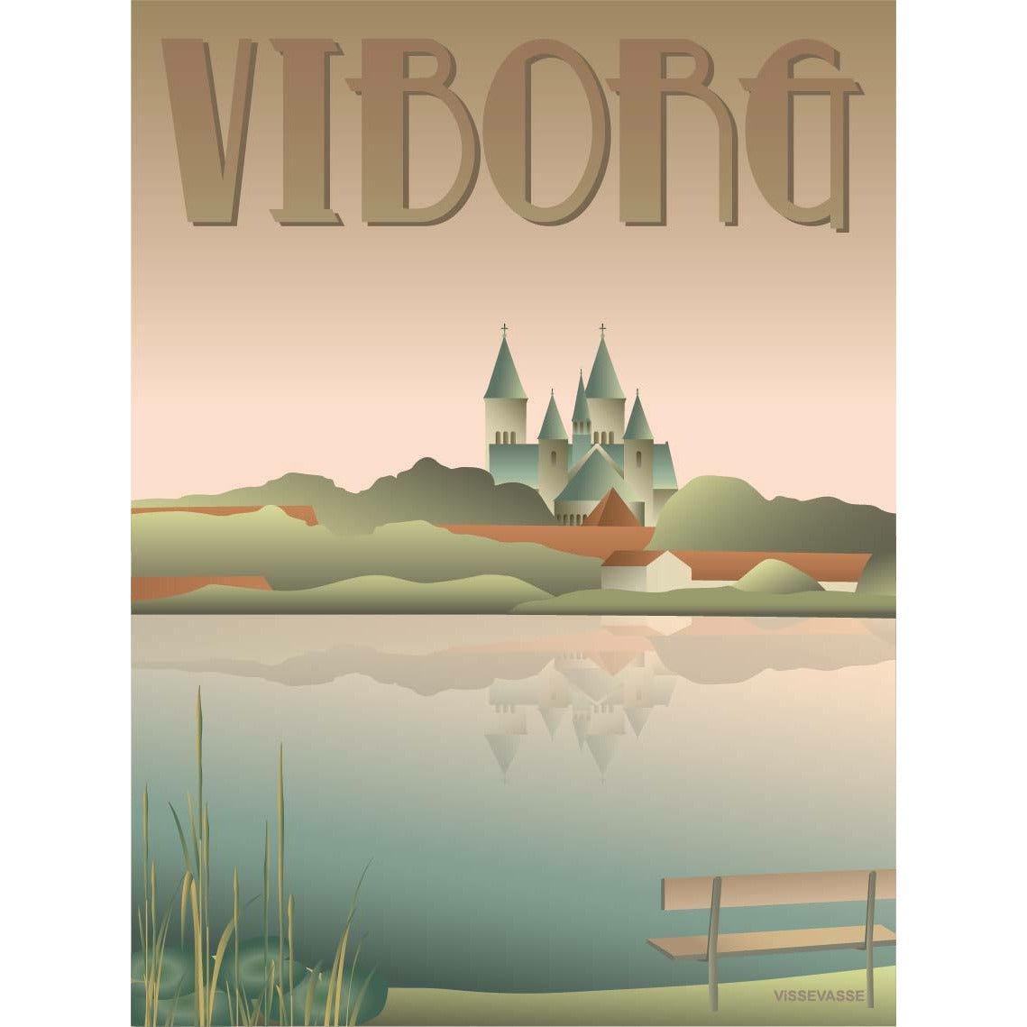 Vissevasse Viborg Lakes plakát, 30 x40 cm