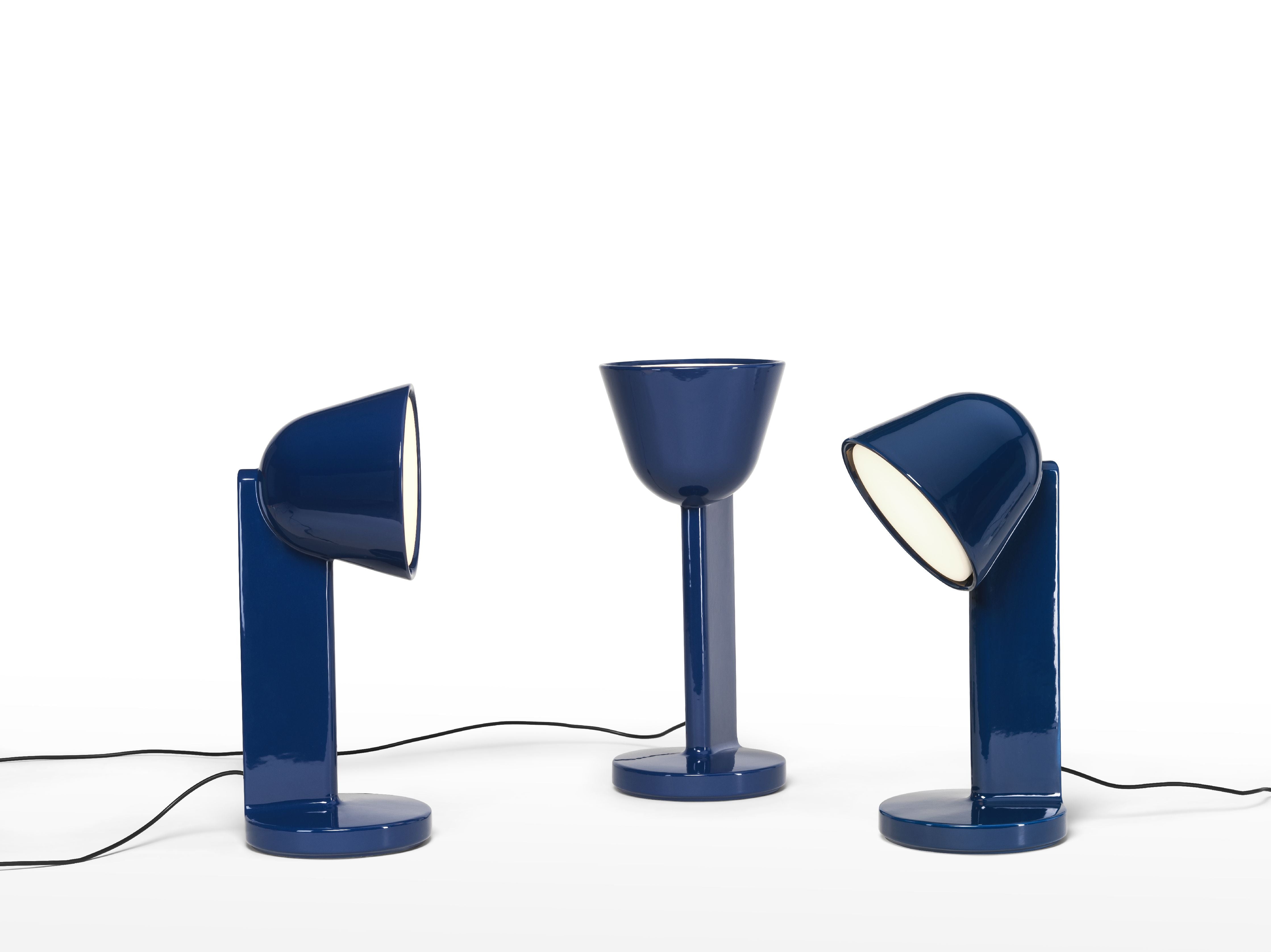 Flos Céramique stolní lampa, tmavě modrá