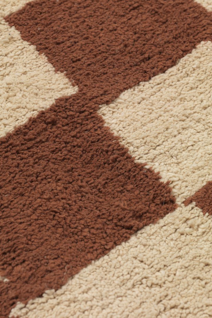 Ferm Living Mara Washable Rug, Rust/Warm Sand